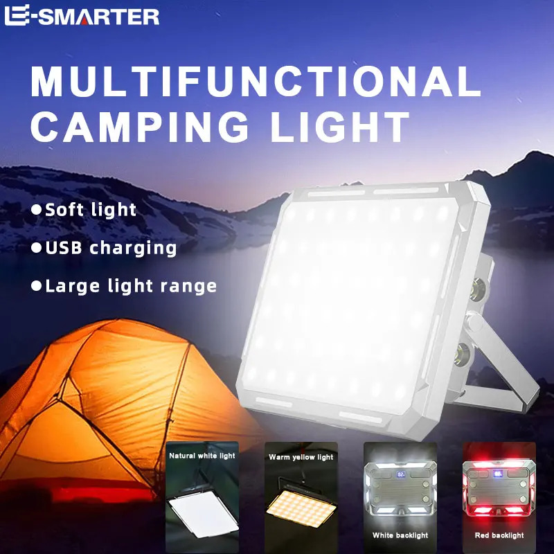 Hanging Outdoor Lighting - LED Camping Tent Light Rechargeable Searchlight