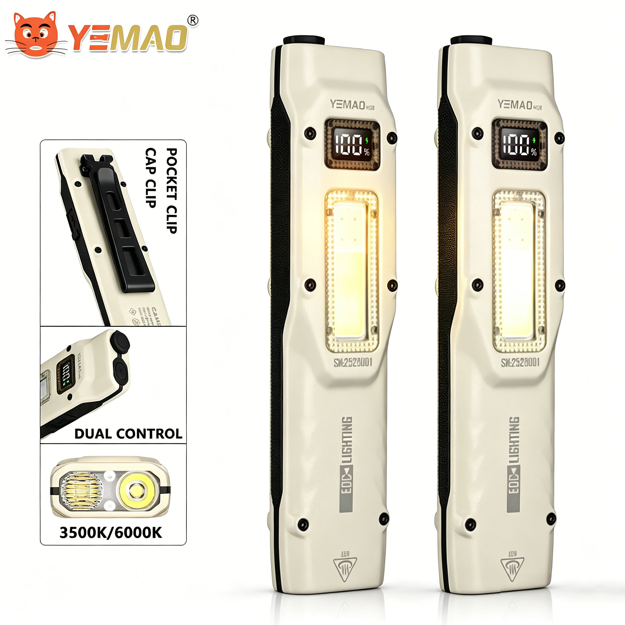 Outdoor Lighting Panel - Portable 880LM YEMAO M28 Ultra-thin Tactical