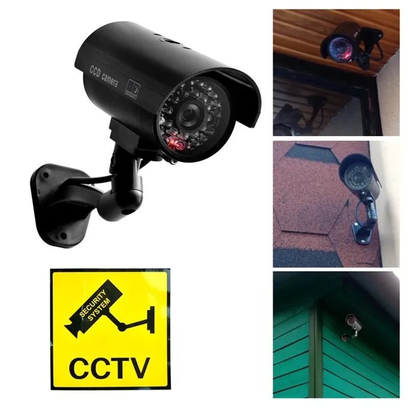 Outdoor Lighting On House - Simulation Fake Bullet Camera Dummy Cameras