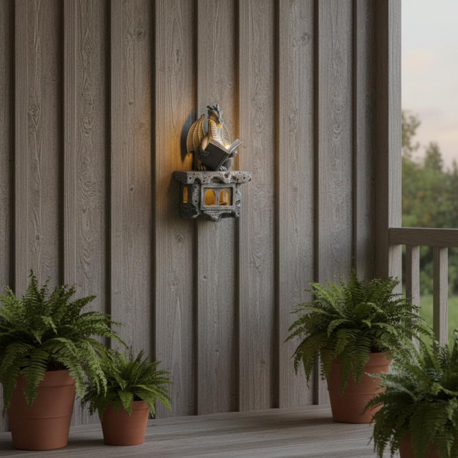 Wall Lighting Outdoor - Solar Wyvern Wall Shine Auto On/deactivate