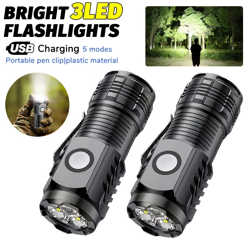 Outdoor Lighting Panel - Portable Mini LED Handheld Flashlight Powerful