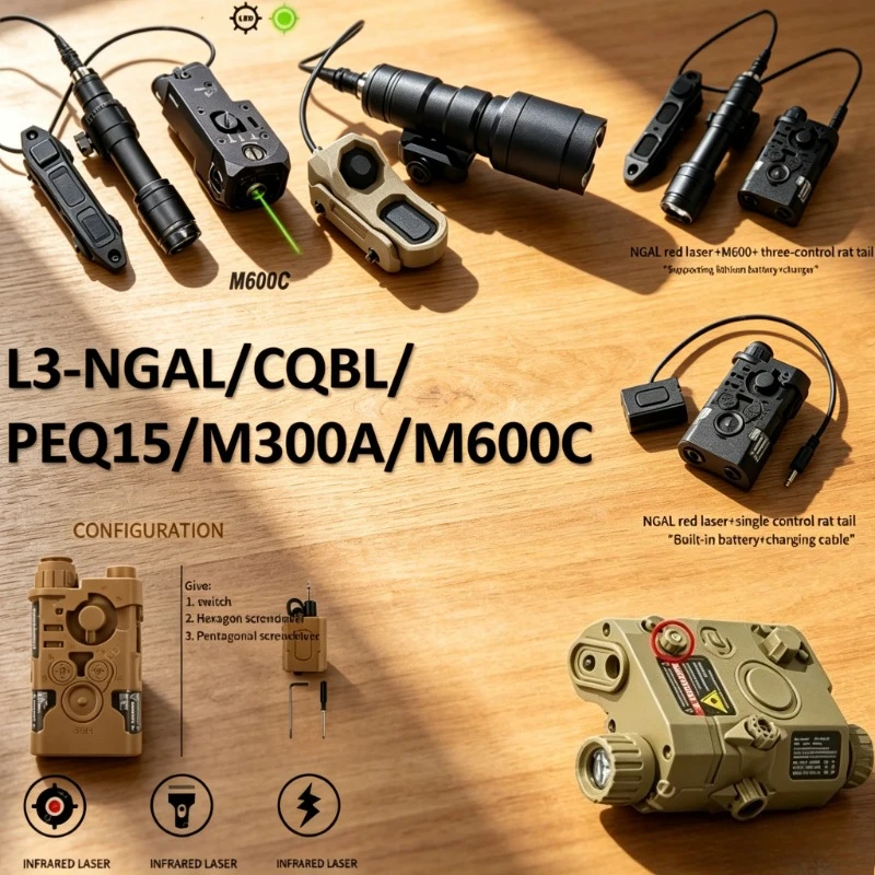 Outdoor Lighting Replacement Parts - Multi-spec Green Laser Torch Light With