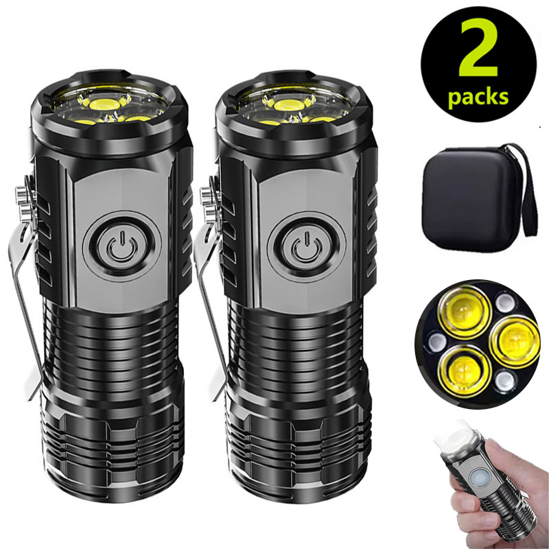 Outdoor Lighting Panel - Mini 3LED Flashlight With Pen Clip，Night