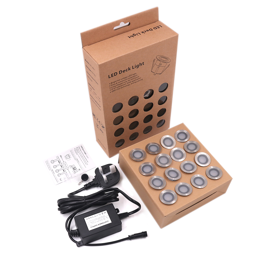Deck Step Light - 16 Lights LED Deck Light 12V