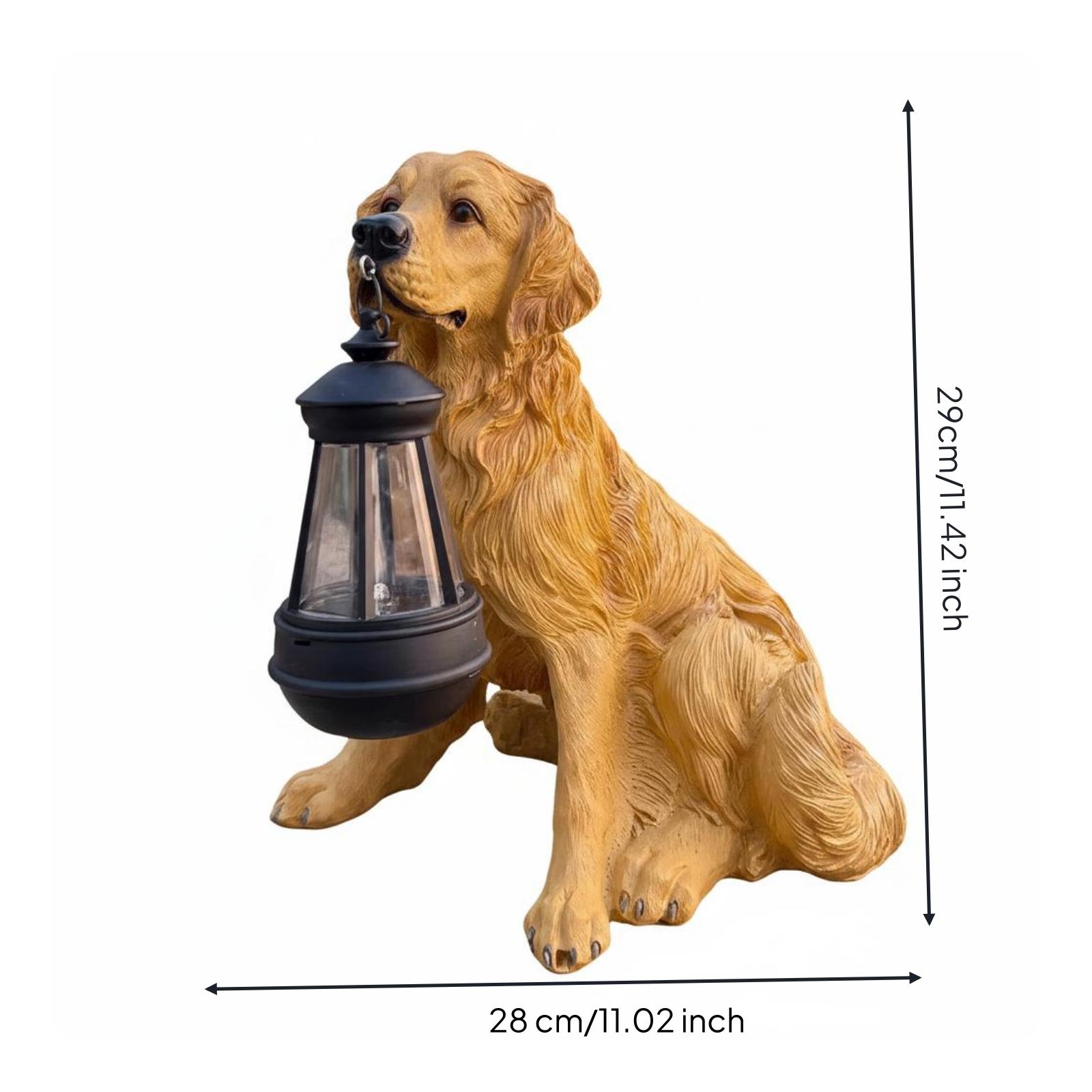 Hanging Outdoor Lighting - Outdoor Decorative Light Resin Dog Garden