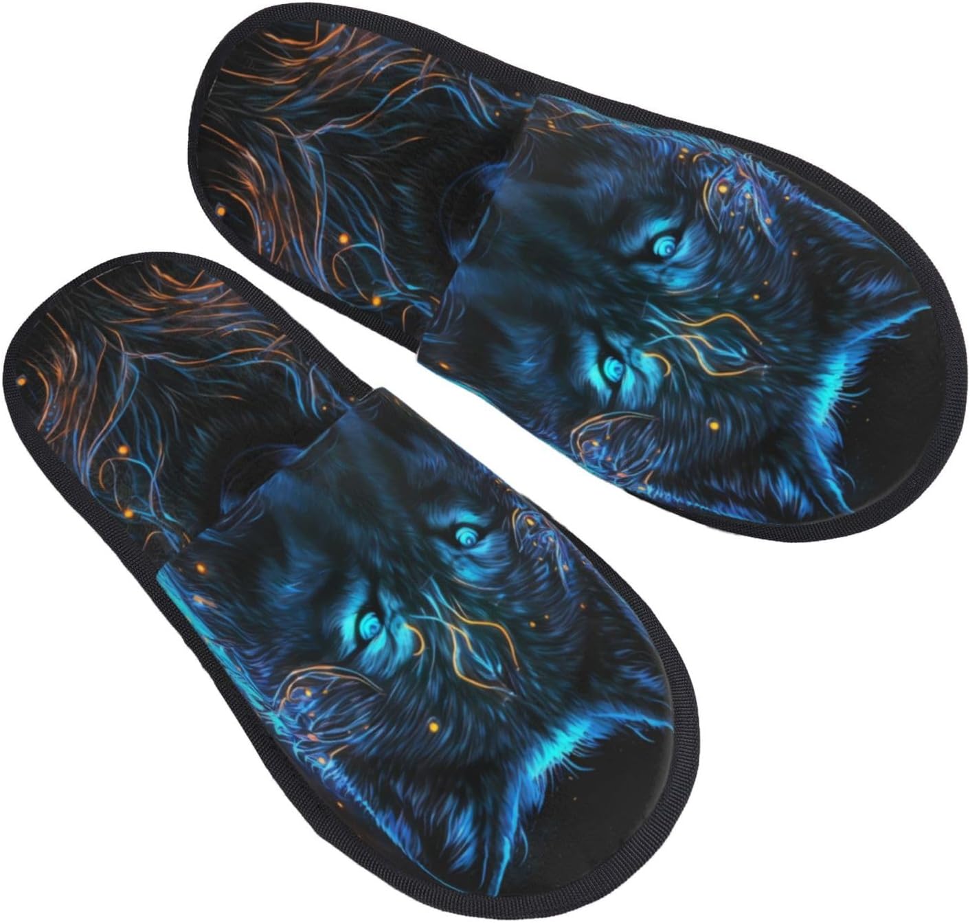 Cool Blue Light Wolf Print Wom - Outdoor Lighting On House recension och pris