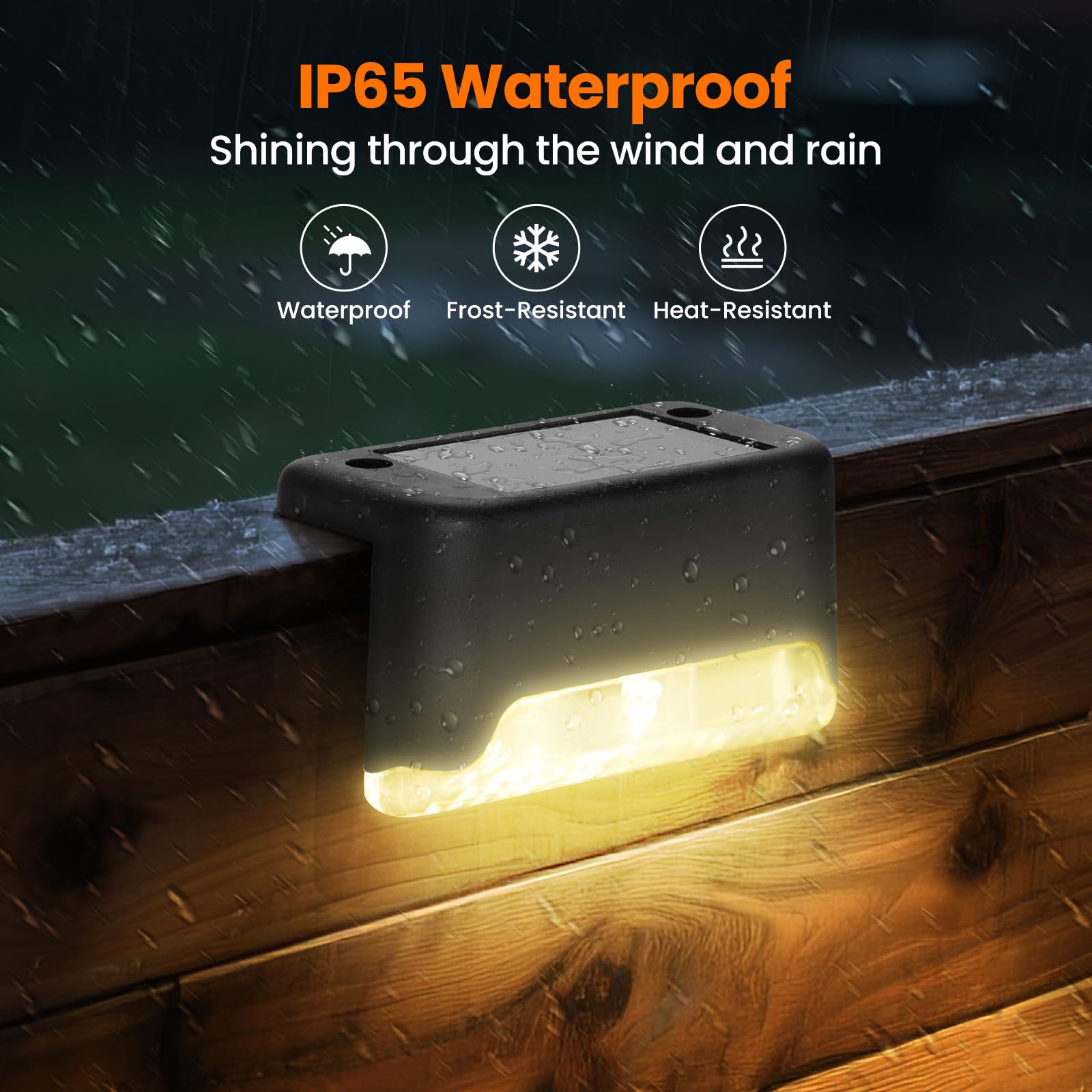 Solar Deck Lights, 8 Pack LED  - Deck Step Light recension och pris