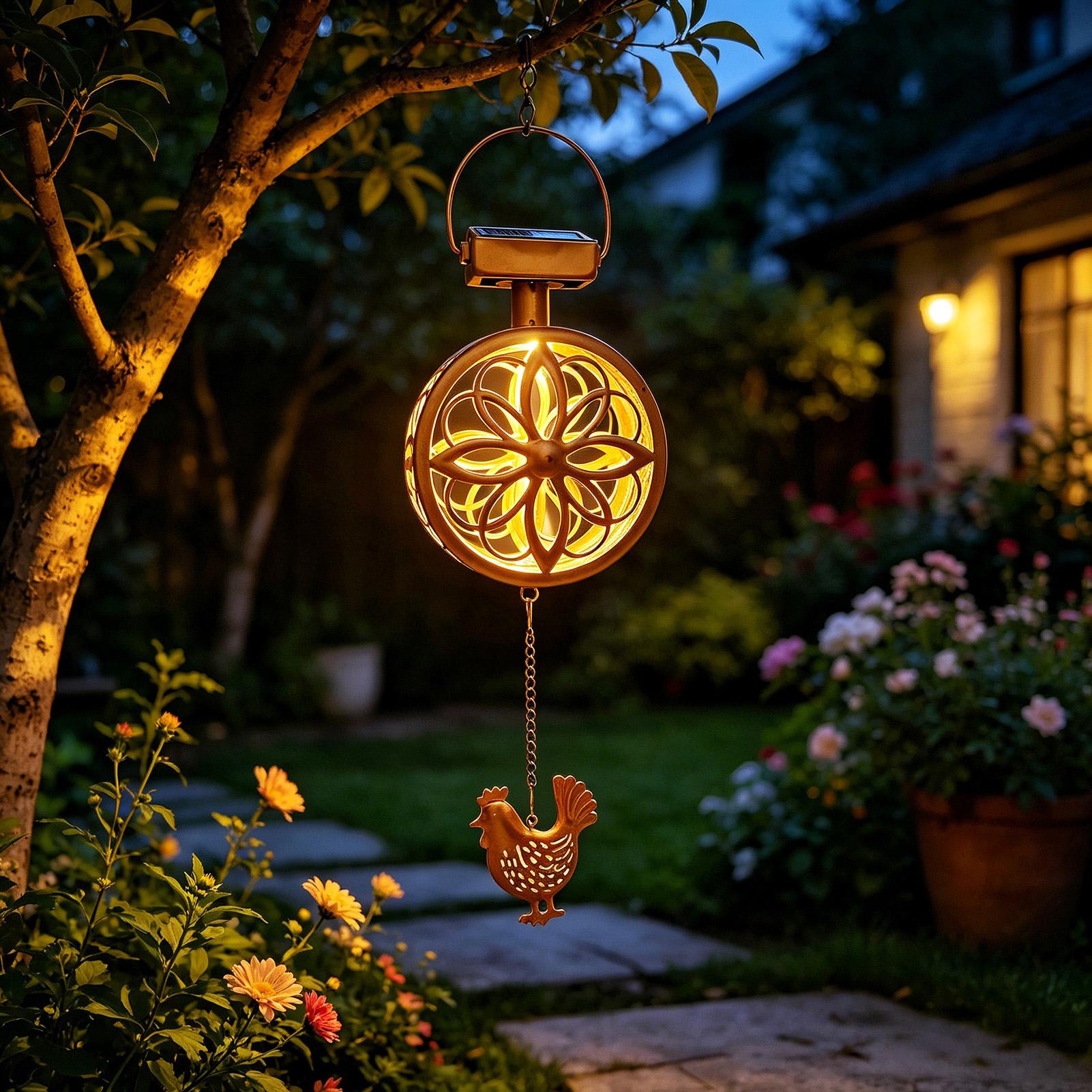 Solar Outdoor Hanging Pendant  - Outdoor Lighting Yellow recension och pris