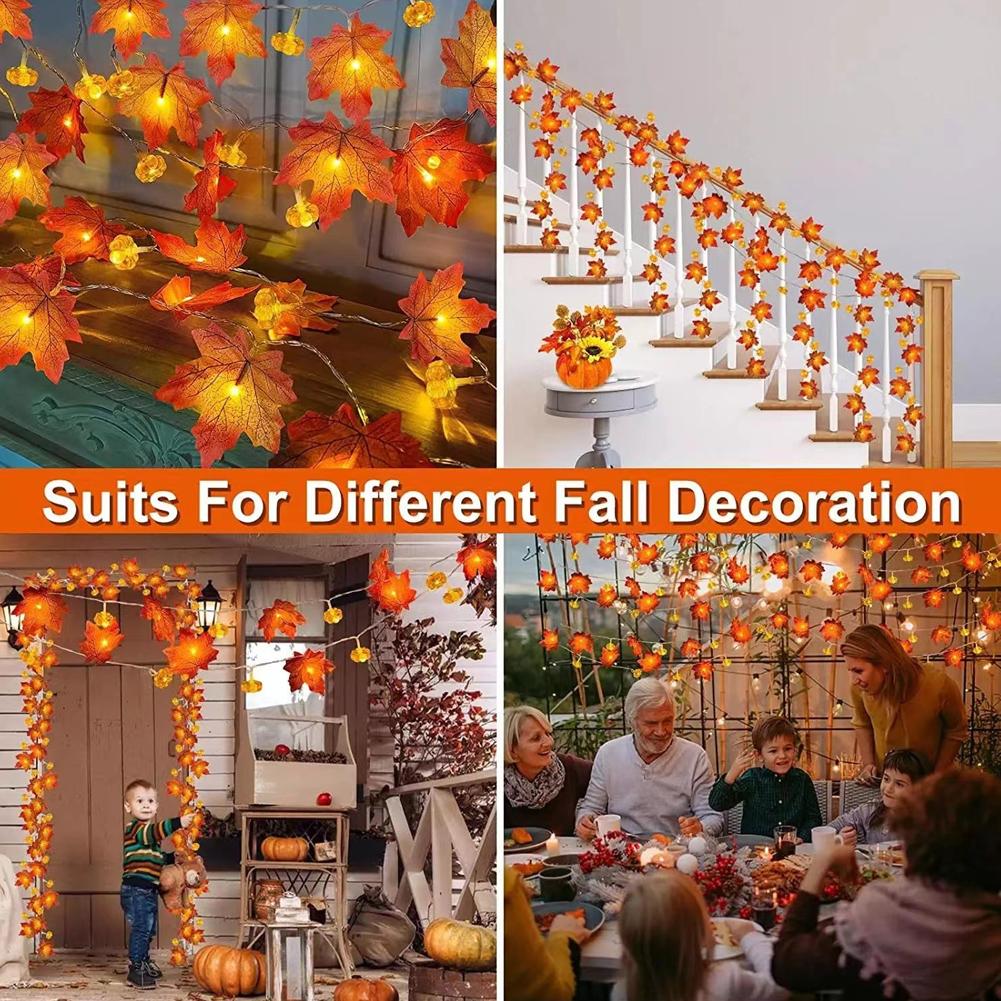 LED Maple Leaf Flat Pumpkin St - Outdoor Lighting On House recension och pris