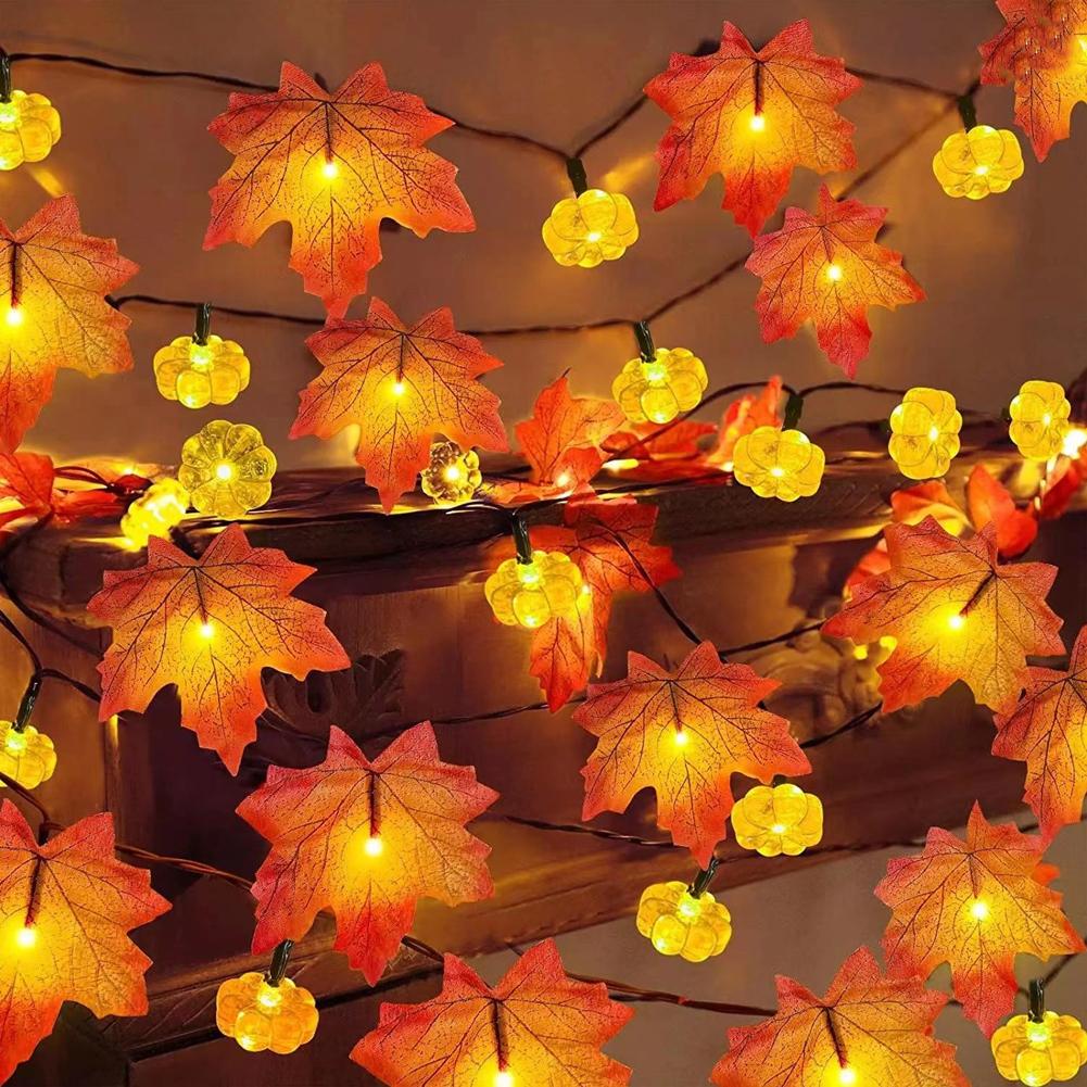 LED Maple Leaf Flat Pumpkin St - Outdoor Lighting On House recension och pris