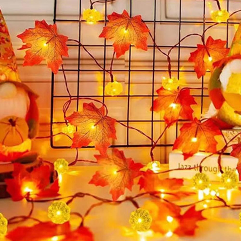 LED Maple Leaf Flat Pumpkin St - Outdoor Lighting On House recension och pris