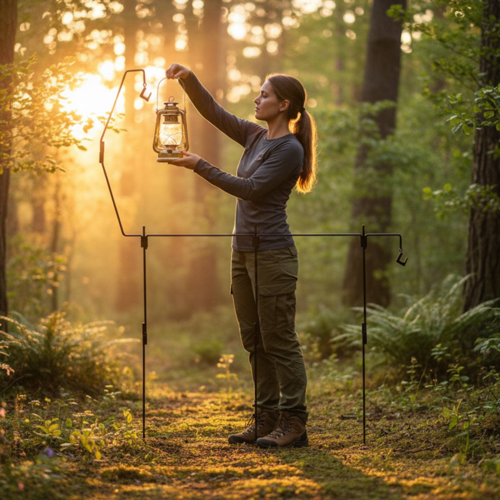 Camping Lantern Stand Detachab - Hanging Outdoor Lighting recension och pris