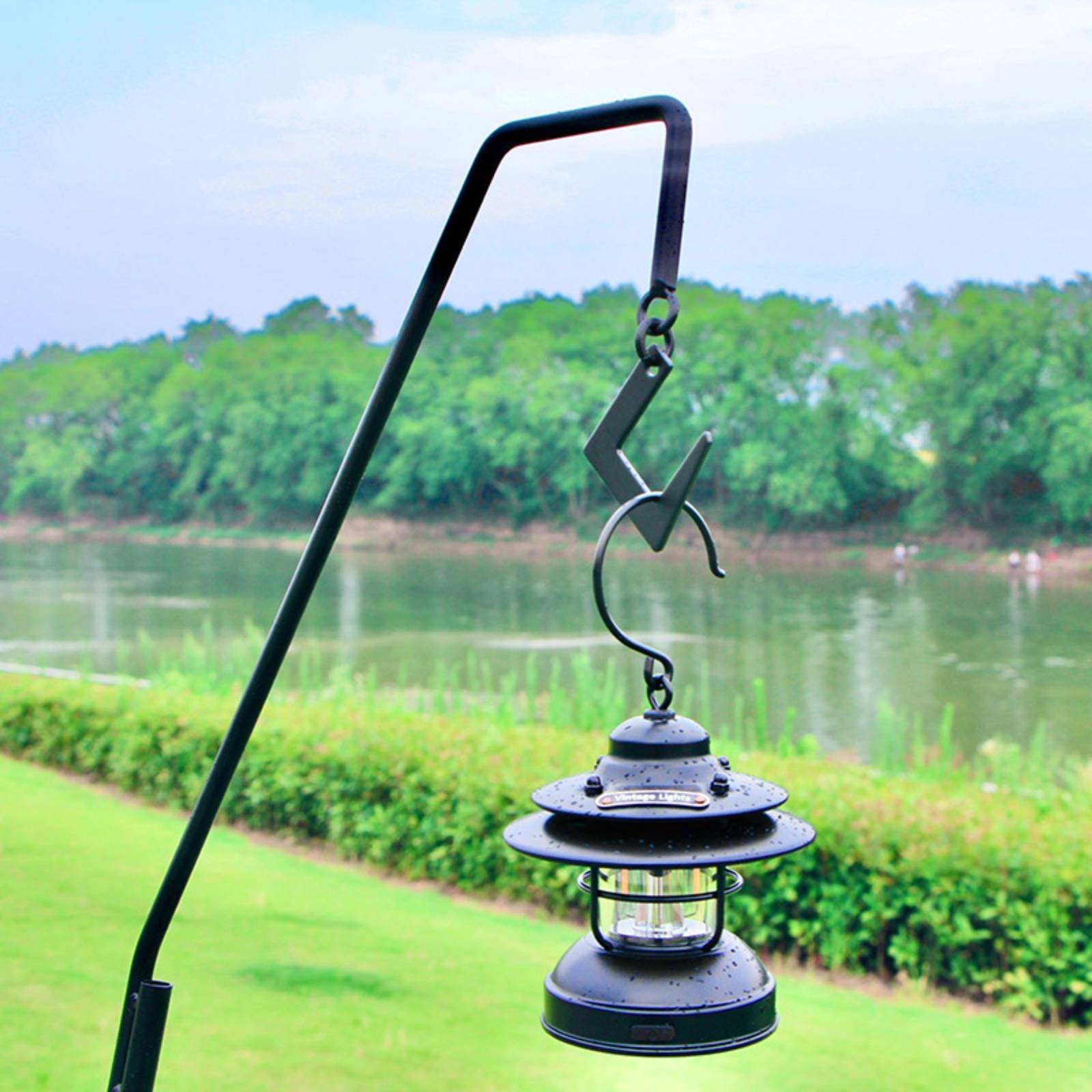 Camping Lantern Stand Detachab - Hanging Outdoor Lighting recension och pris