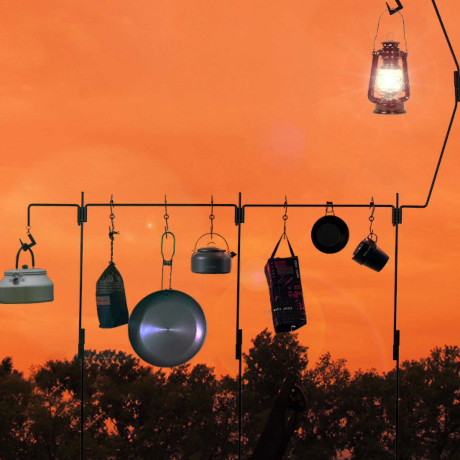 Camping Lantern Stand Detachab - Hanging Outdoor Lighting recension och pris