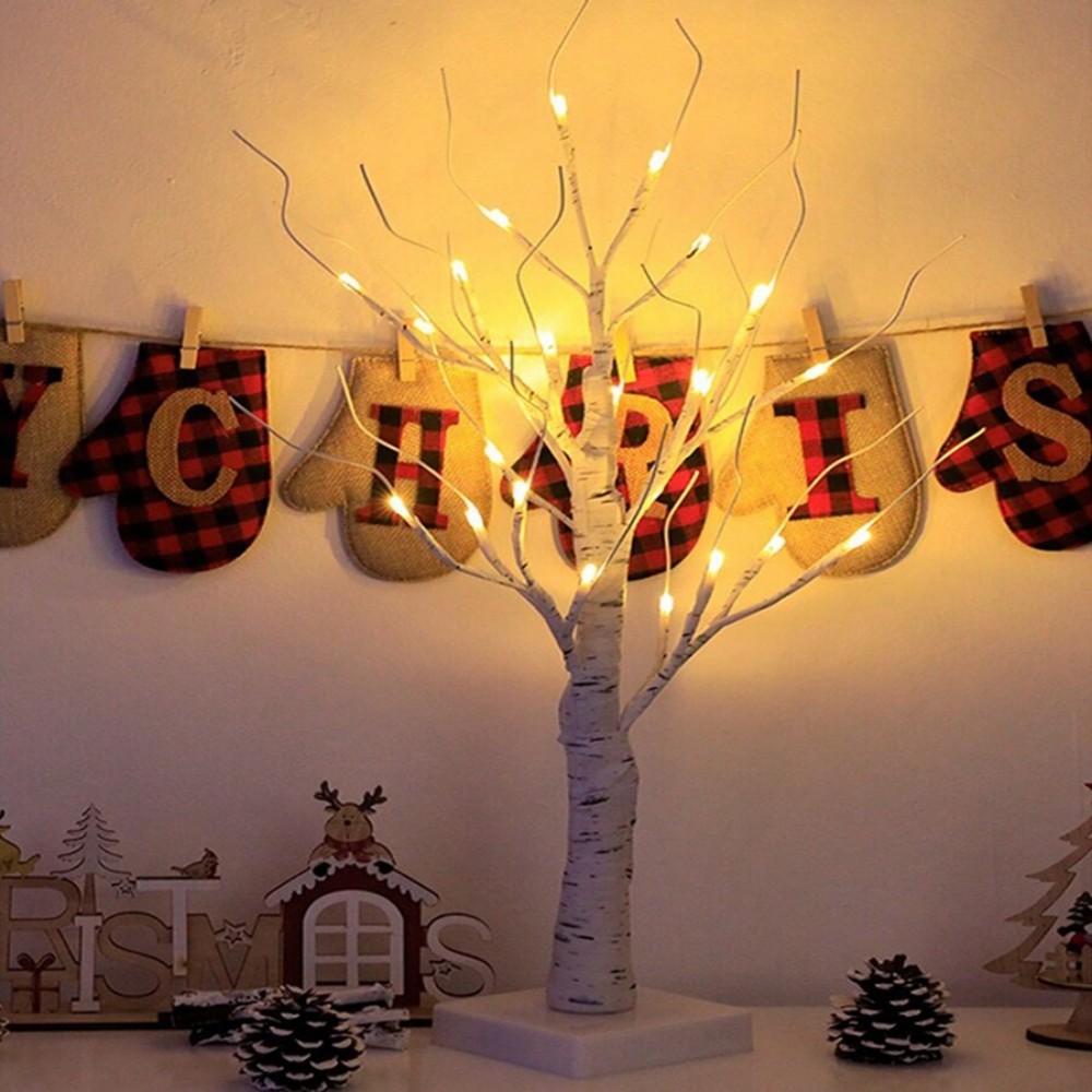 LED Illuminated Birch Tree Lig - Outdoor Lighting On House recension och pris