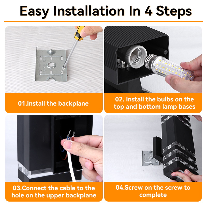 Waterproof LED Wall Lights  Re - Outdoor Lighting Replacement Parts recension och pris