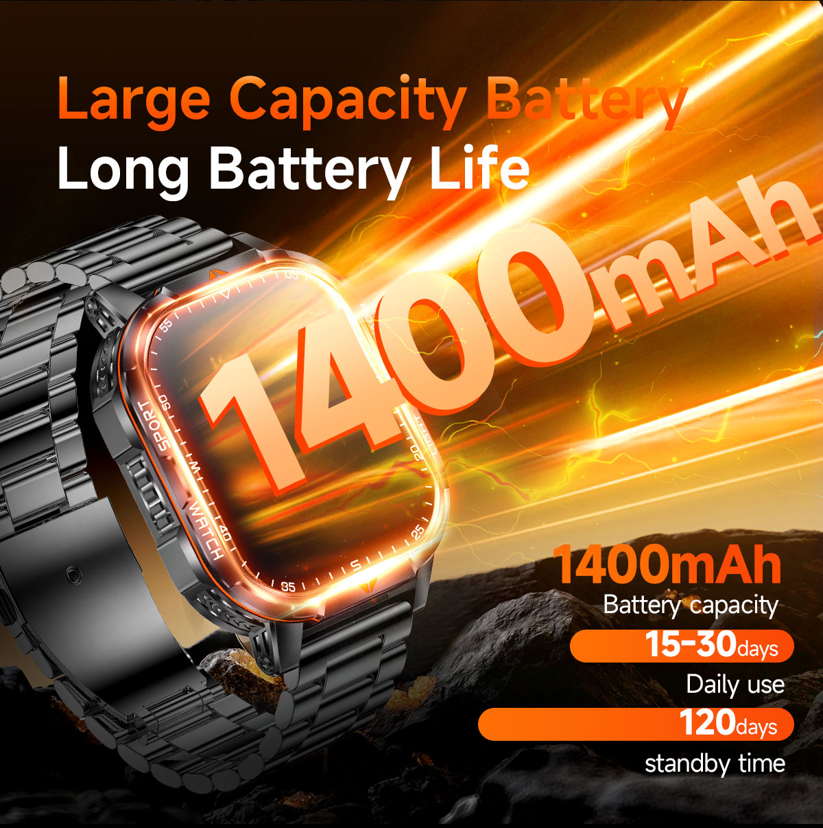 2026 New 1400mAh Super Large B - Deck Step Light recension och pris