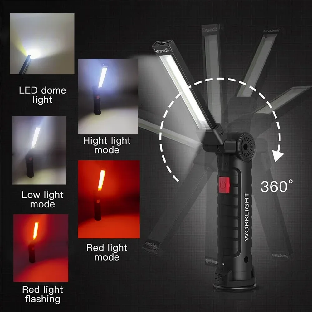 Portable COB LED Flashlight US - Hanging Outdoor Lighting recension och pris