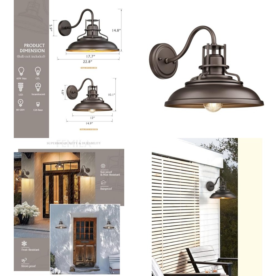 Outdoor Barn Light Fixture, Ex - Wall Lighting Outdoor recension och pris