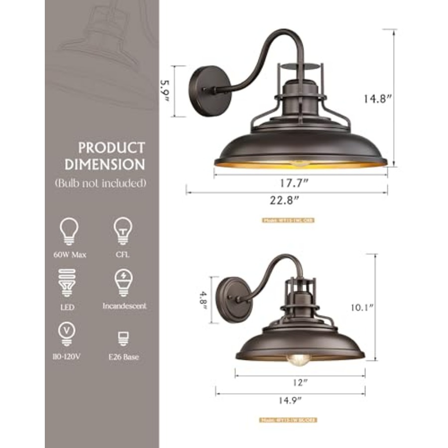 Outdoor Barn Light Fixture, Ex - Wall Lighting Outdoor recension och pris