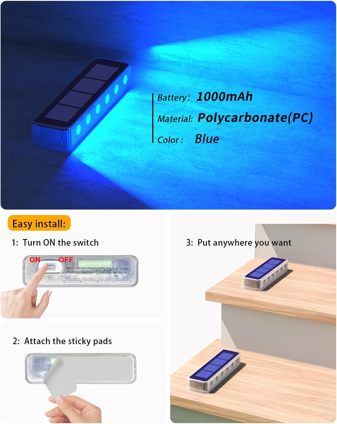 Outdoor Solar Deck Lights LED  - Deck Step Light recension och pris