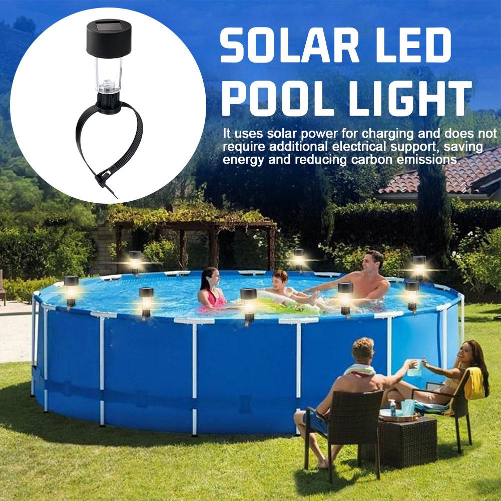 Solar Powered LED Pool Lights  - Outdoor Lighting Ground recension och pris