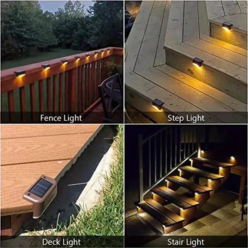 16 PCs of Solar Outdoor Deck L - Deck Step Light recension och pris