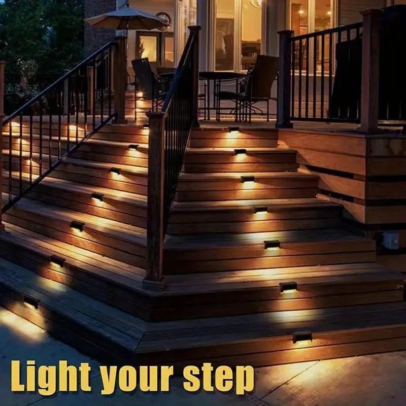 16 PCs of Solar Outdoor Deck L - Deck Step Light recension och pris