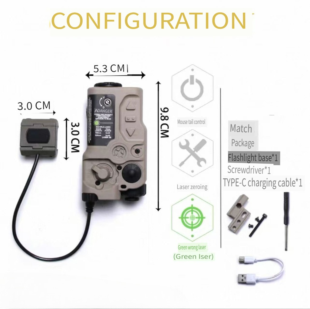 RAID-X RG Tactical Light Modul - Outdoor Lighting Replacement Parts recension och pris