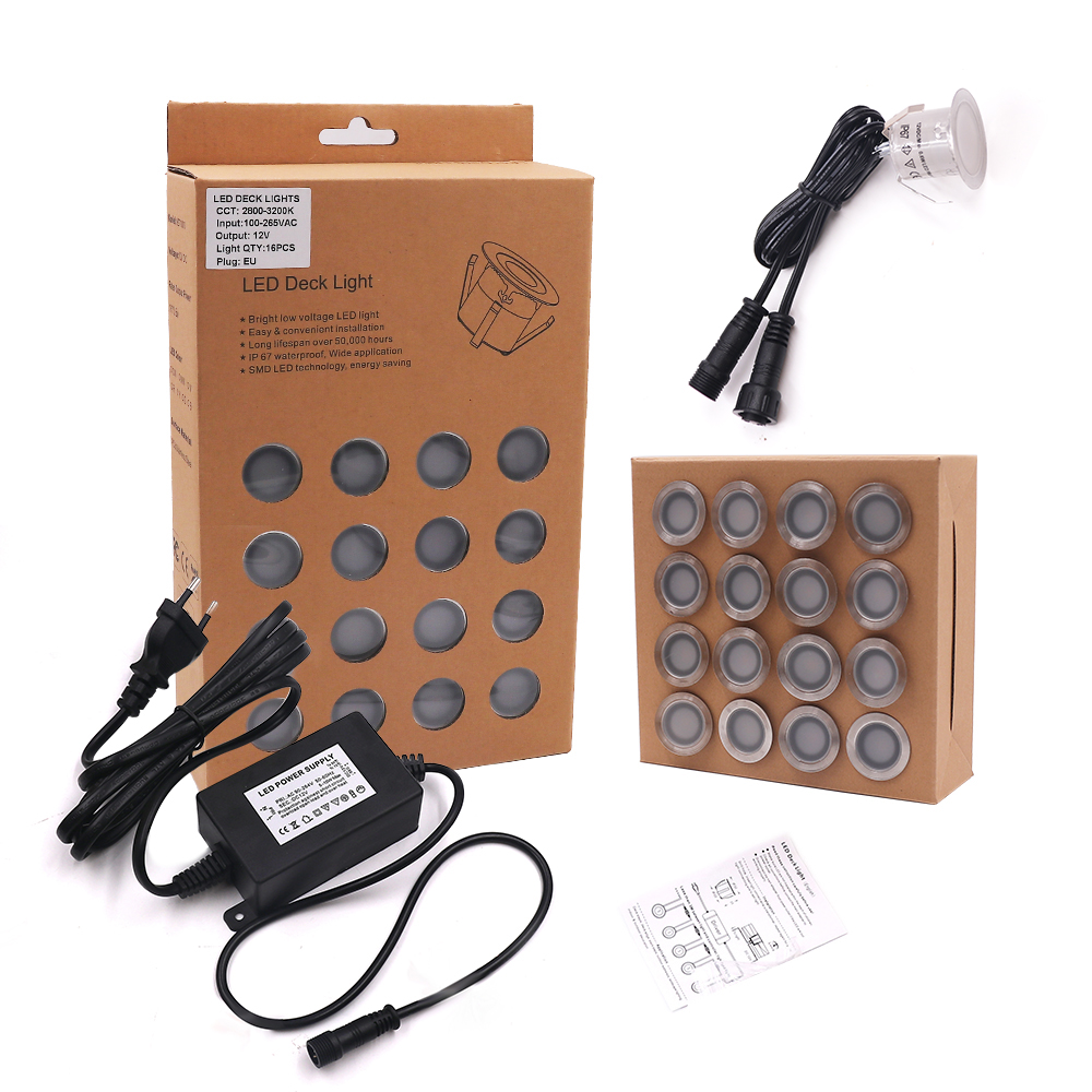 DC12V RGB LED Deck Light IP67  - Deck Step Light recension och pris