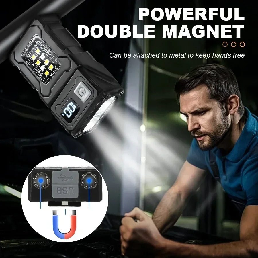 Mini USB Recharge LED Flashlig - Outdoor Lighting Panel recension och pris
