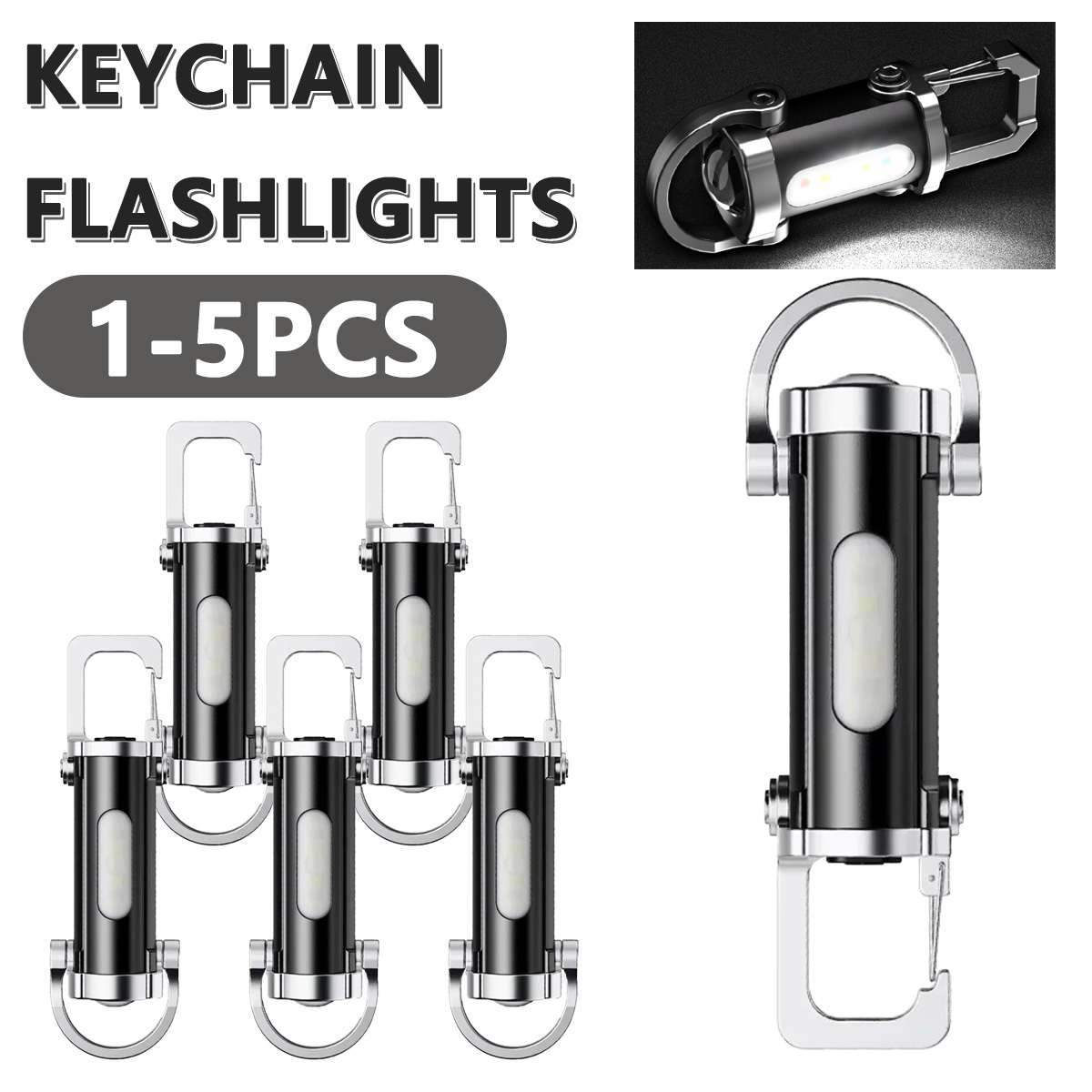 Powerful EDC LED Flashlight Ke - Hanging Outdoor Lighting recension och pris
