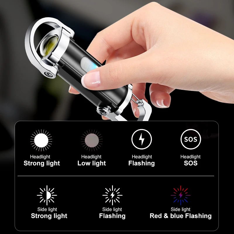 Powerful EDC LED Flashlight Ke - Hanging Outdoor Lighting recension och pris