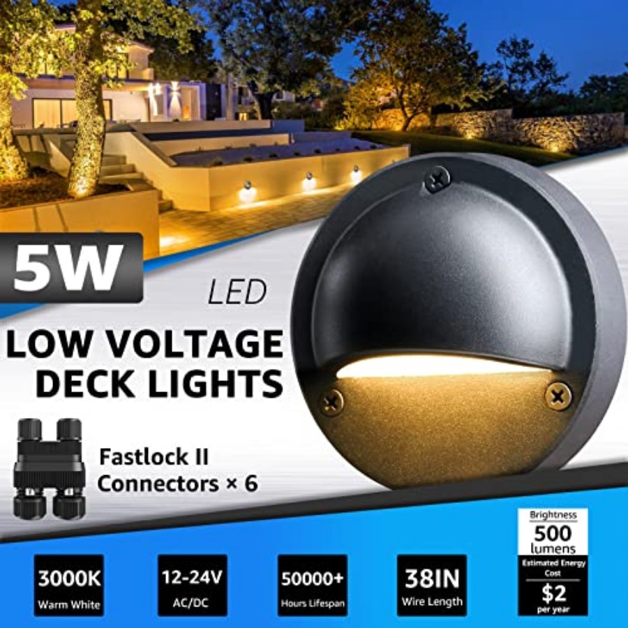 5W LED Low Voltage Deck Lights - Deck Step Light recension och pris