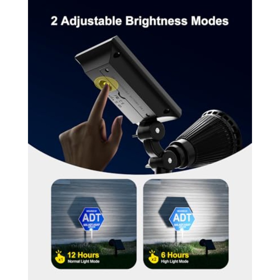 Solar Spotlights Outdoor Water - Wall Lighting Outdoor recension och pris