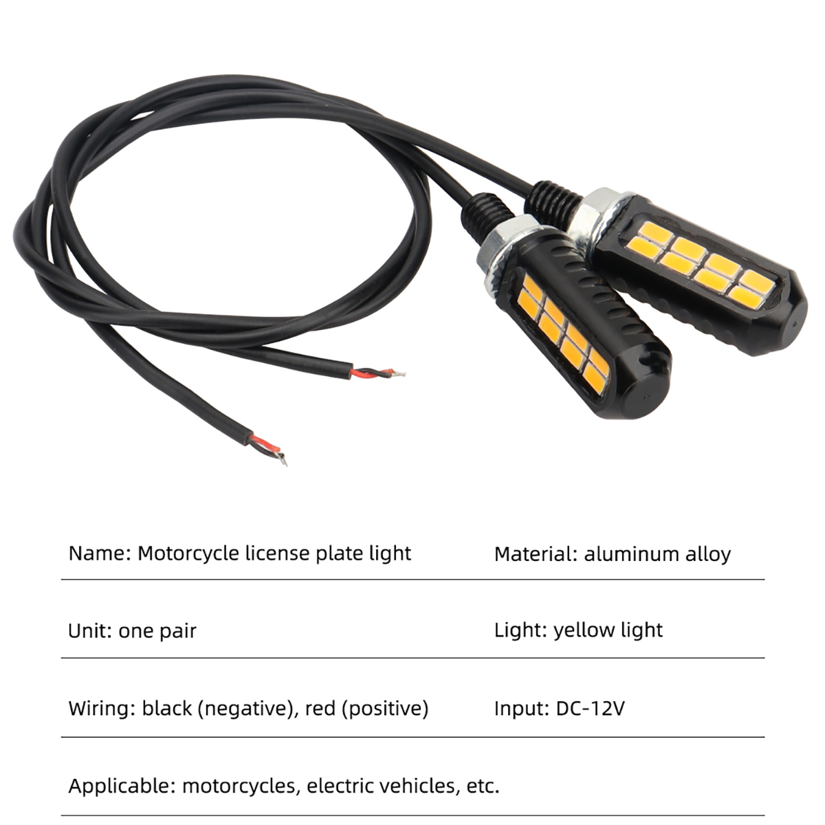 1pair Motorcycle LED Bulb 8SMD - Outdoor Lighting Yellow recension och pris