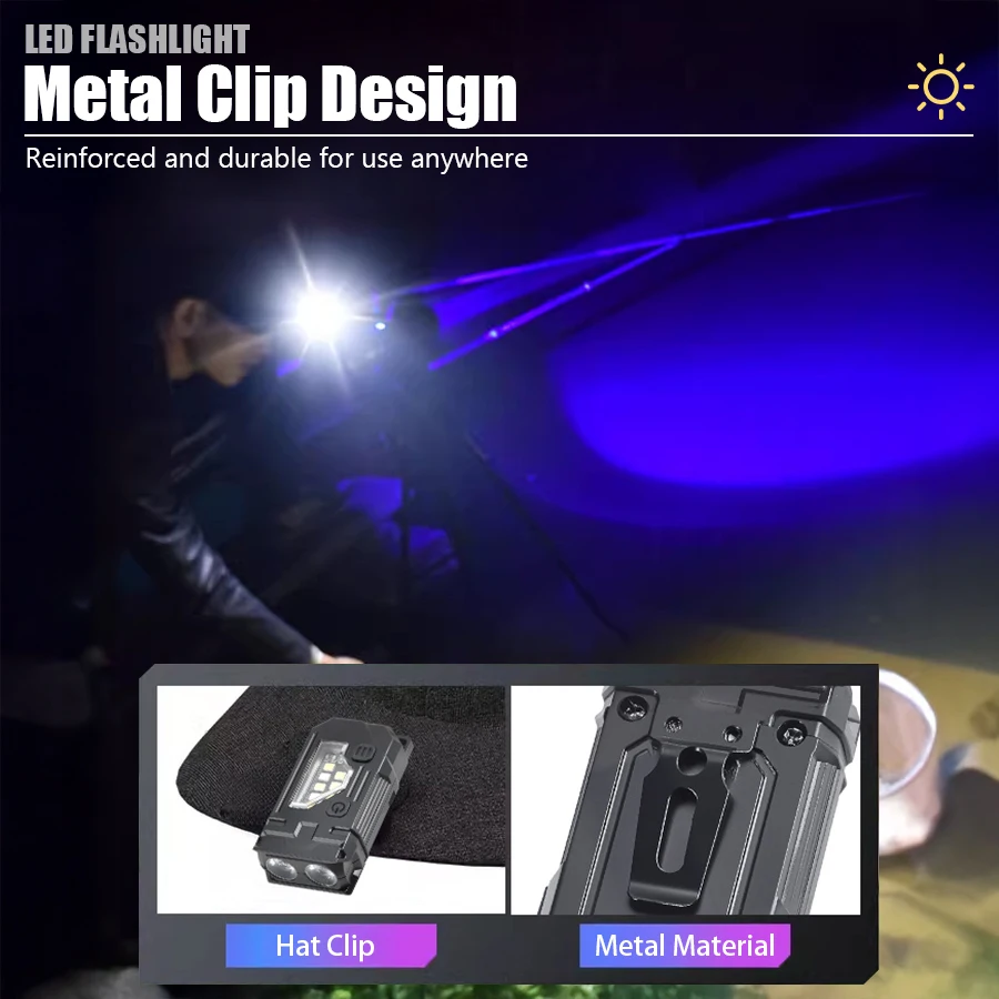 Mini Keychain EDC Flashlight - - Outdoor Lighting Panel recension och pris