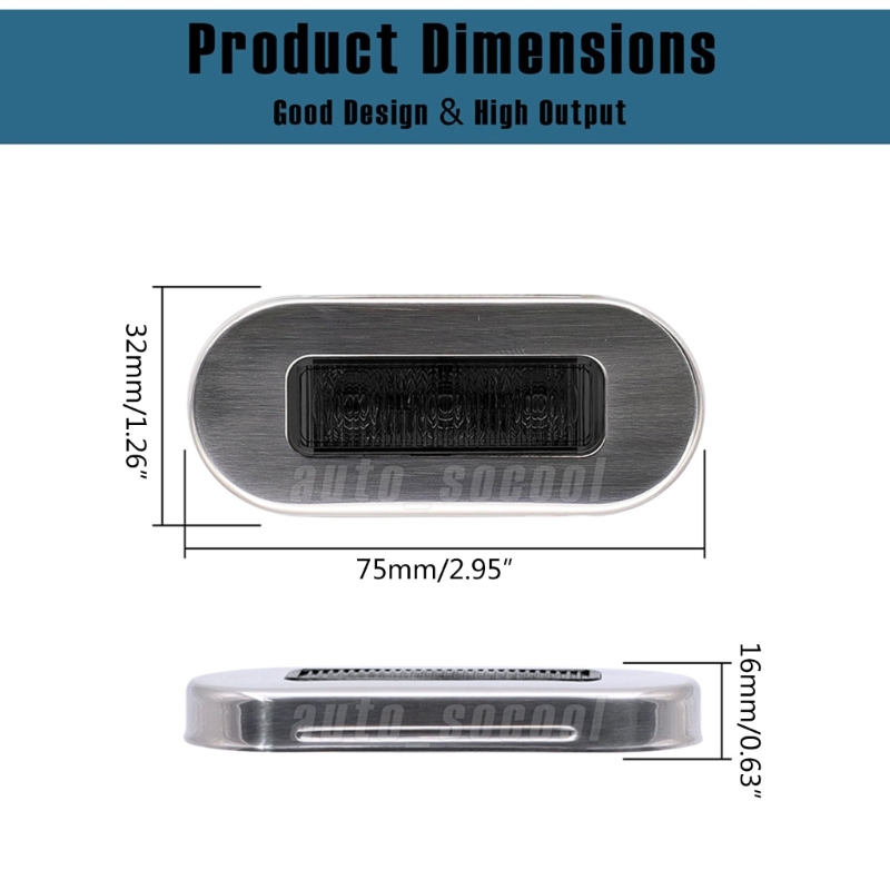 4 Pack 12V Boat Courtesy Light - Deck Step Light recension och pris