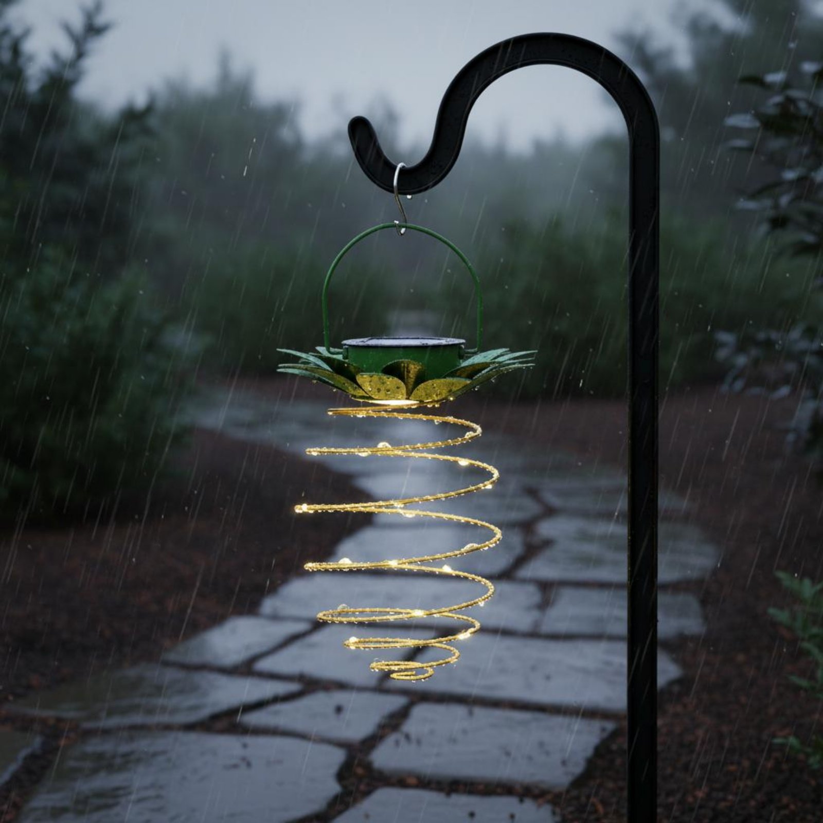 2 Pieces Solar Pineapple Lamp  - Hanging Outdoor Lighting recension och pris