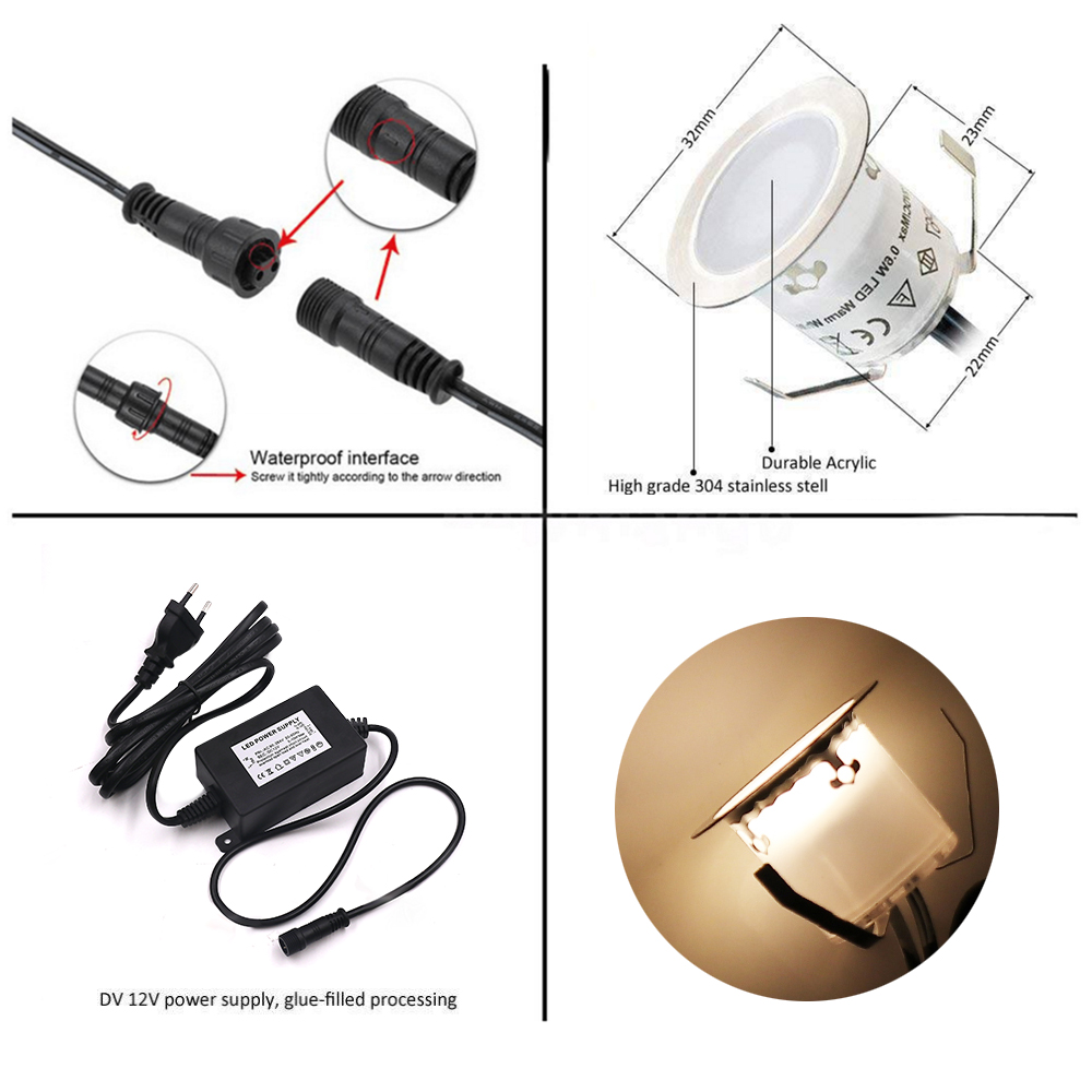 DC12V LED Deck Light IP67 Wate - Deck Step Light recension och pris