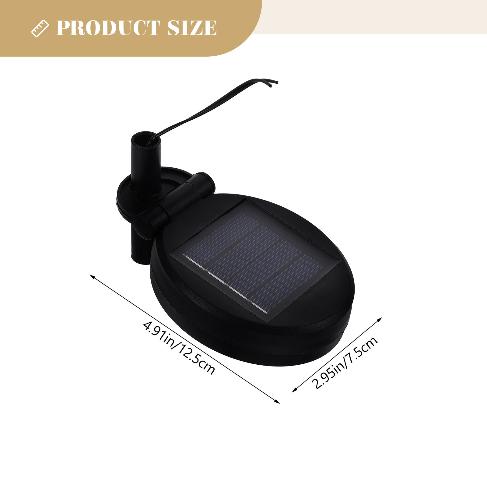 2 Pcs Mini Solar Panel Light R - Outdoor Lighting Replacement Parts recension och pris