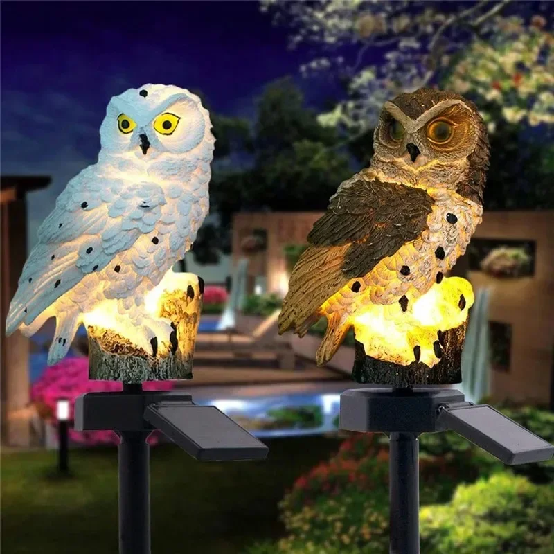 Solar Owl Statue Garden Light  - Outdoor Lighting Ground recension och pris