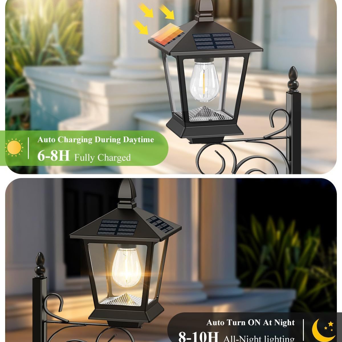 2-in-1 Solar Garden Planter La - Hanging Outdoor Lighting recension och pris