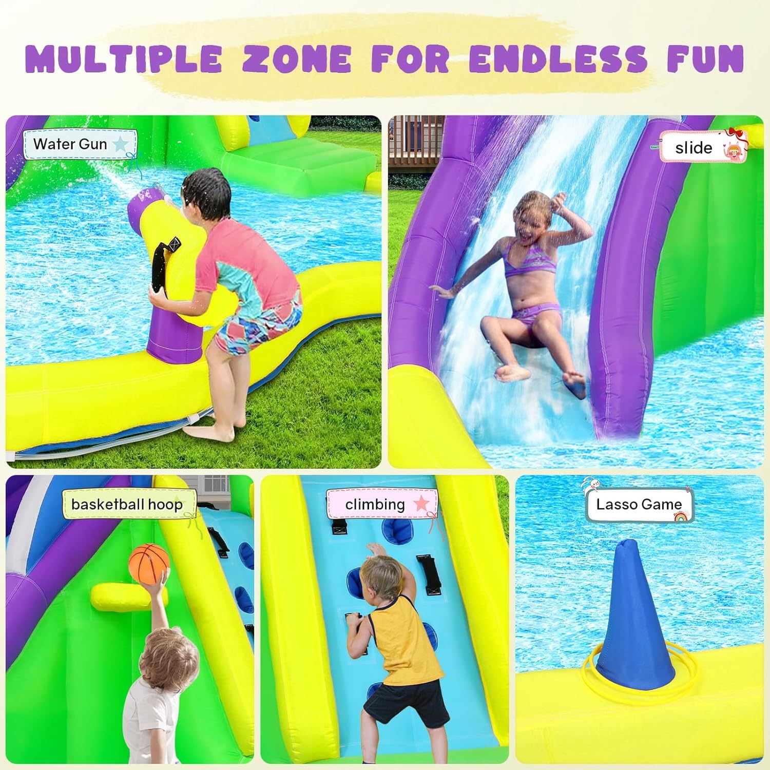 13x14FT Inflatable Bounce Hous - Outdoor Lighting Yellow recension och pris