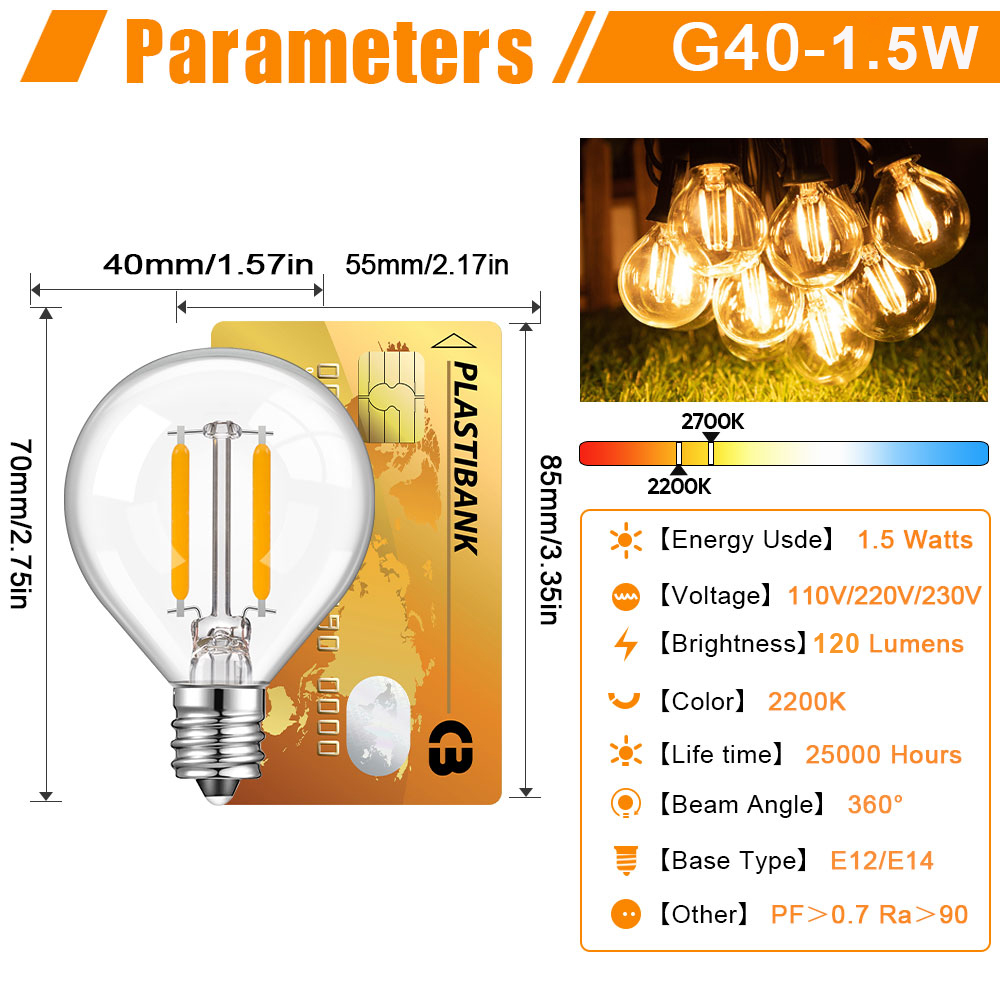 Globe Clear Glass LED Replacem - Outdoor Lighting Replacement Parts recension och pris