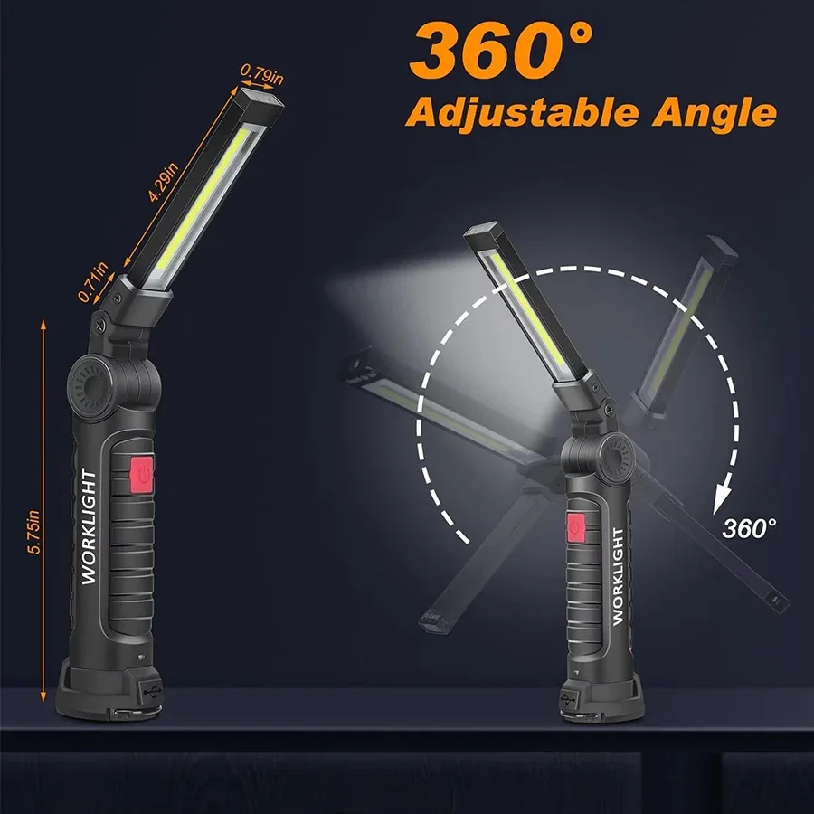 New Portable COB LED Flashligh - Hanging Outdoor Lighting recension och pris