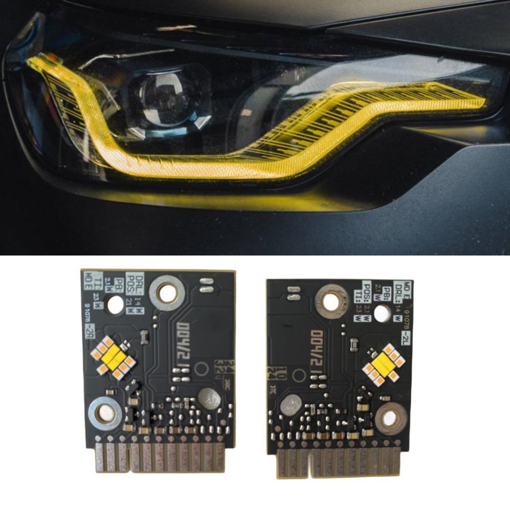 Car DRL Lemon Yellow Red For 2 - Outdoor Lighting Yellow recension och pris