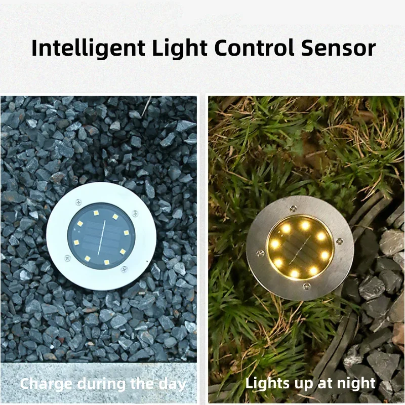 4Pcs LED Solar Garden Lights O - Deck Step Light recension och pris