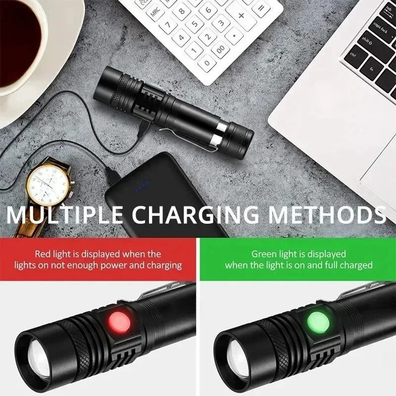 T6 LED Rechargeable Flashlight - Outdoor Lighting Panel recension och pris