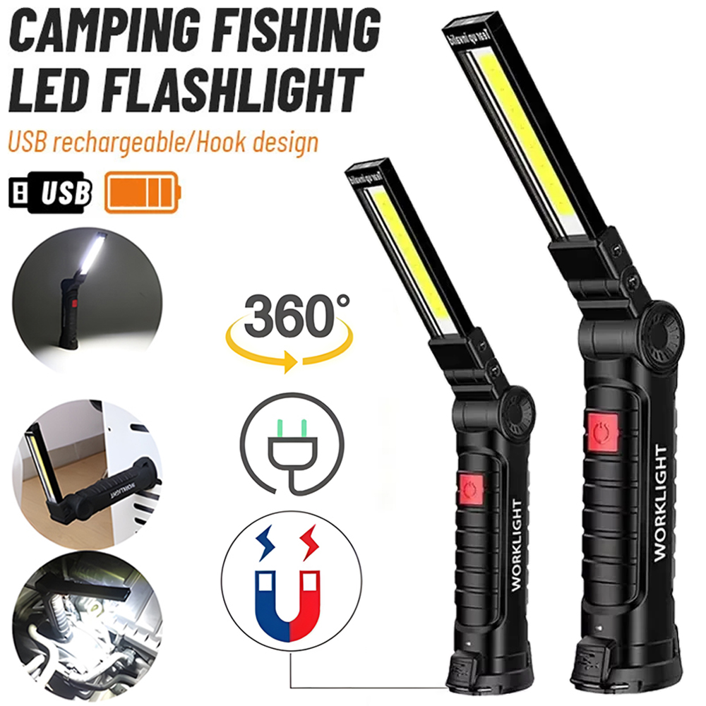 LED COB Flashlight USB Recharg - Outdoor Lighting Panel recension och pris